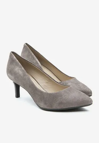 Giày Cao Gót Geox D ELINA C SHI.GOAT SUEDE Da Lộn Màu Nâu Size 39